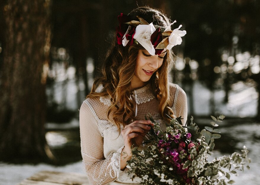 Cómo crear el look perfecto de novia de invierno: 7 detalles que debes cuidar