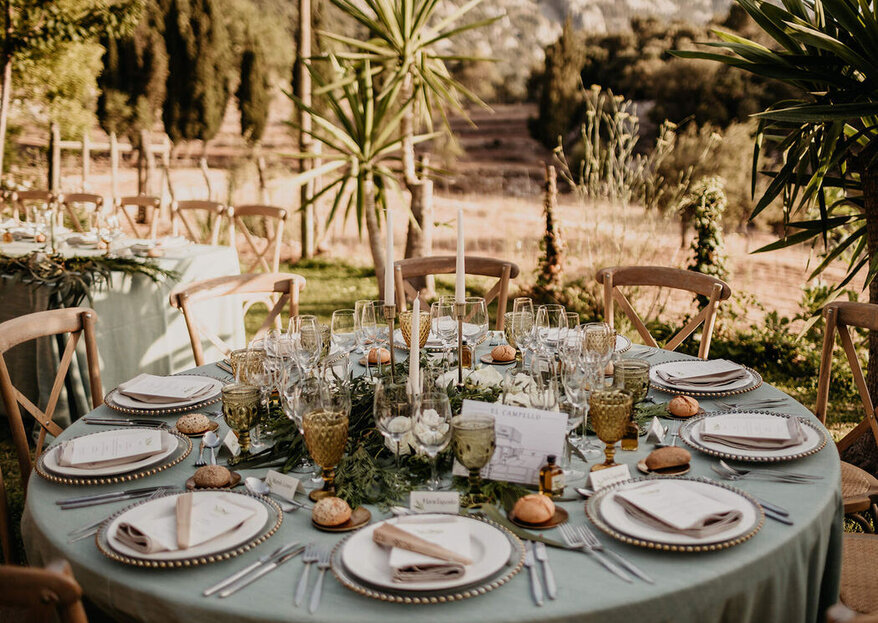 Tipos de mesa que debes usar en el banquete según el estilo de tu boda