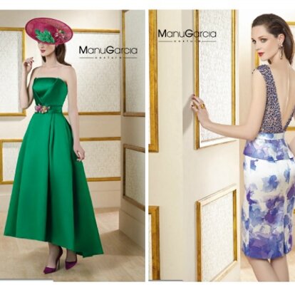 de fiesta Manu García 2017: colección elegante para mujeres femeninas