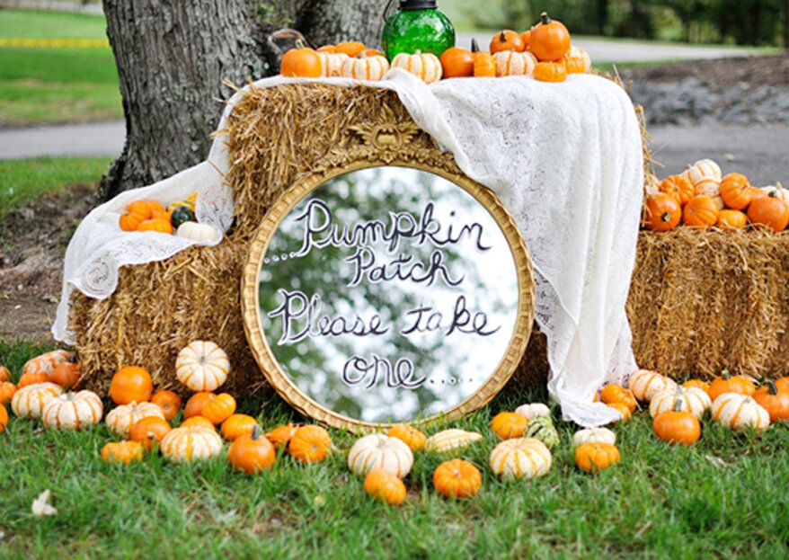 Decoración de boda con calabazas: la combinación de otoño y Halloween