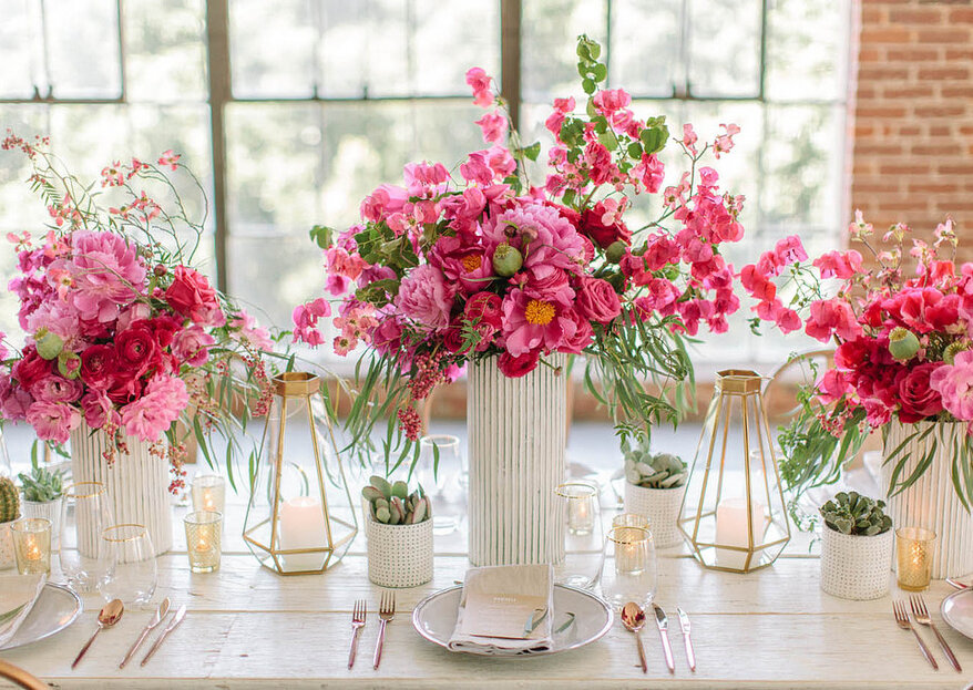 Cómo elegir las flores para decorar la boda en 5 pasos