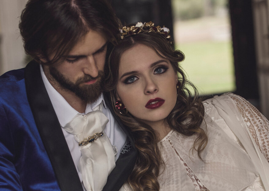 Vincent y Ella: un shooting de boda inspirado en 'La Bella y la Bestia'