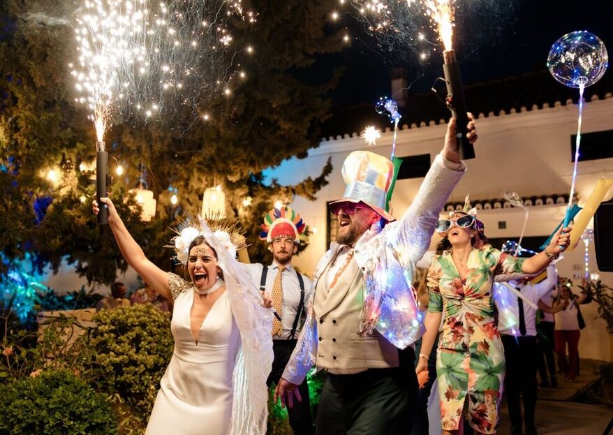 Cotillon party anima la fiesta de tu boda de forma sorprendente e inesperada, ¡un festival para los sentidos!