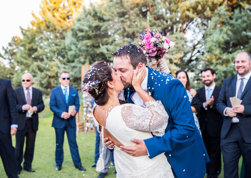 Una boda vintage y a todo color: el "sí, quiero" de Alexia y Rober