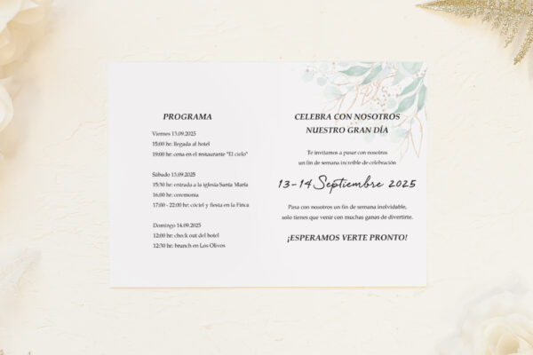 Invitaciones de boda Invitaciones Marta Kiss