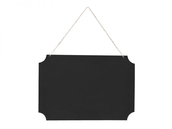 Carteles de Boda Letrero para Boda de Pizarra Color Negro con Cordón para Colgar
