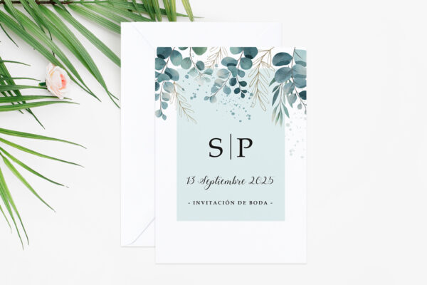 Invitaciones de boda Invitaciones de boda Eucalipto tropical