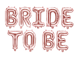 Artículos Despedida Soltera Globos Boda de Lámina "Bride to Be": Color Oro Rosa