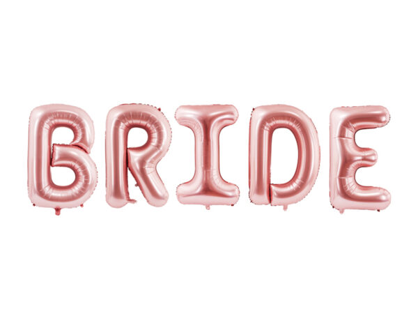 Artículos Despedida Soltera Globos Boda de Lámina "Bride": Color Oro Rosa