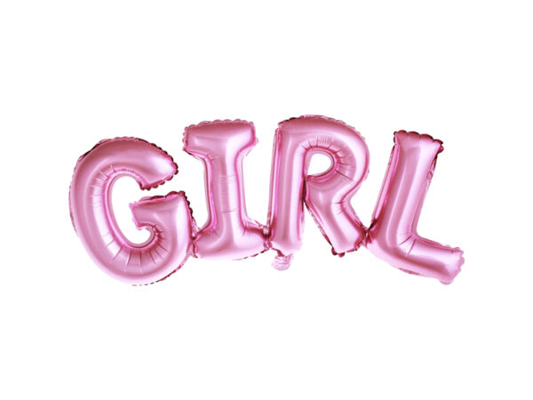 Artículos Despedida Soltera Globos Boda de Lámina "Girl" para Fiestas: Color Rosa