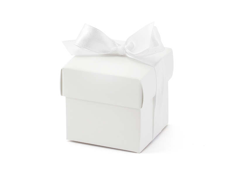Cuerpo solo cerca Caja de Cartón Cuadrada de Color Blanco con Tapa: 10 Unidades ❤️ | Zankyou