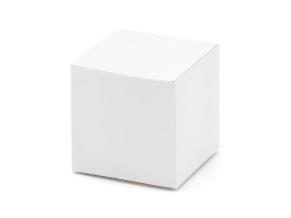 Bolsas y Cajas Caja de Cartón Cuadrada de Color Blanco: 10 Unidades