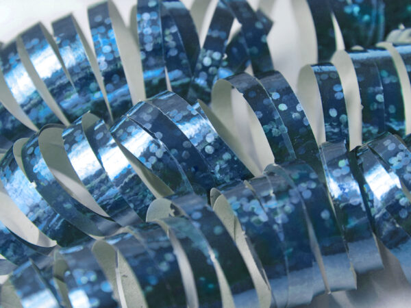 Confeti Boda, Pétalos y más Serpentinas para Fiestas Holográfica Color Azul Cielo: 18 Unidades