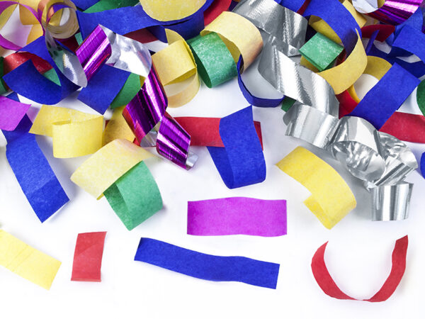 Artículos de Fiesta Cañón para Boda: Serpentinas Metálicas y Confetis de Papel de Colores